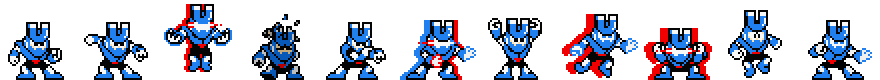 Magnet Man (Blue Alt) | Base Sprite Right