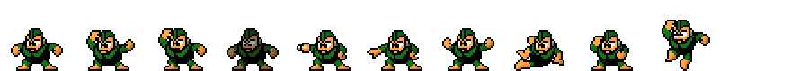 Bomb Man (Green Alt) | Base Sprite Left<div style="margin-top: 4px; letting-spacing: 1px; font-size: 90%; font-family: Courier New; color: rgb(159, 150, 172);">[robot:left:base]{bomb-man_alt}</div>