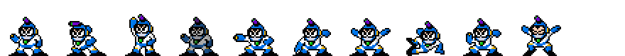 Bubble Man (Blue Alt) | Base Sprite Left<div style="margin-top: 4px; letting-spacing: 1px; font-size: 90%; font-family: Courier New; color: rgb(159, 150, 172);">[robot:left:base]{bubble-man_alt}</div>