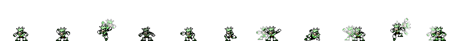 Gemini Man (Emerald Alt) | Base Sprite Left<div style="margin-top: 4px; letting-spacing: 1px; font-size: 90%; font-family: Courier New; color: rgb(159, 150, 172);">[robot:left:base]{gemini-man_alt2}</div>