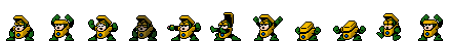 Heat Man (Green Alt) | Base Sprite Left<div style="margin-top: 4px; letting-spacing: 1px; font-size: 90%; font-family: Courier New; color: rgb(159, 150, 172);">[robot:left:base]{heat-man_alt2}</div>