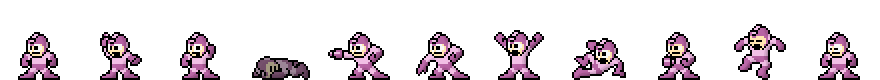 Mega Man (Crystal Core) | Base Sprite Left<div style="margin-top: 4px; letting-spacing: 1px; font-size: 90%; font-family: Courier New; color: rgb(159, 150, 172);">[robot:left:base]{mega-man_crystal}</div>