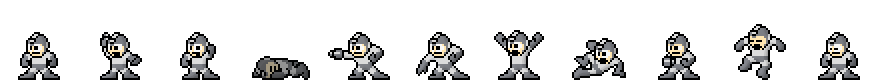 Mega Man (Cutter Core) | Base Sprite Left<div style="margin-top: 4px; letting-spacing: 1px; font-size: 90%; font-family: Courier New; color: rgb(159, 150, 172);">[robot:left:base]{mega-man_cutter}</div>