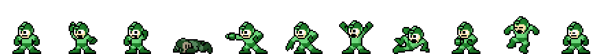 Mega Man (Nature Core) | Base Sprite Left<div style="margin-top: 4px; letting-spacing: 1px; font-size: 90%; font-family: Courier New; color: rgb(159, 150, 172);">[robot:left:base]{mega-man_nature}</div>