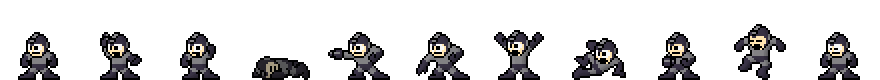 Mega Man (Shadow Core) | Base Sprite Left<div style="margin-top: 4px; letting-spacing: 1px; font-size: 90%; font-family: Courier New; color: rgb(159, 150, 172);">[robot:left:base]{mega-man_shadow}</div>