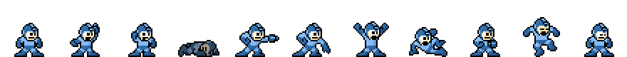 Mega Man (Water Core) | Base Sprite Right<div style="margin-top: 4px; letting-spacing: 1px; font-size: 90%; font-family: Courier New; color: rgb(159, 150, 172);">[robot:right:base]{mega-man_water}</div>