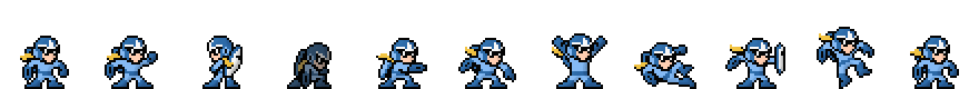 Proto Man (Water Core) | Base Sprite Right<div style="margin-top: 4px; letting-spacing: 1px; font-size: 90%; font-family: Courier New; color: rgb(159, 150, 172);">[robot:right:base]{proto-man_water}</div>