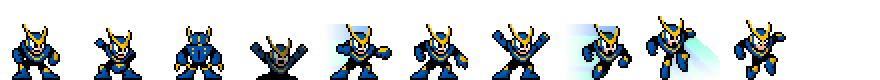Quick Man (Blue Alt) | Base Sprite Right<div style="margin-top: 4px; letting-spacing: 1px; font-size: 90%; font-family: Courier New; color: rgb(159, 150, 172);">[robot:right:base]{quick-man_alt}</div>