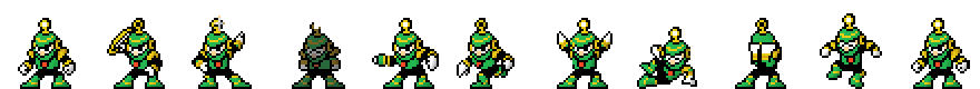 Ring Man (Green Alt) | Base Sprite Left<div style="margin-top: 4px; letting-spacing: 1px; font-size: 90%; font-family: Courier New; color: rgb(159, 150, 172);">[robot:left:base]{ring-man_alt2}</div>