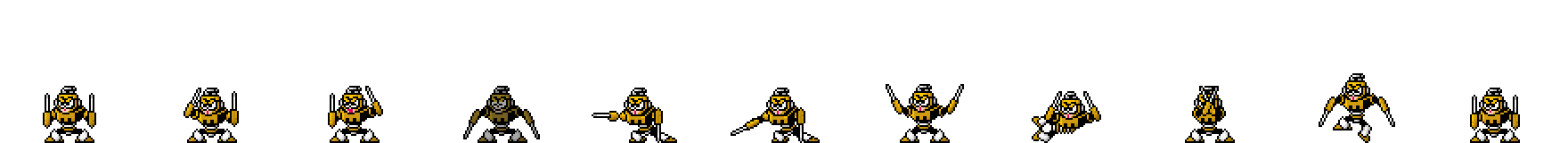 Spark Man (Yellow Alt) | Base Sprite Left<div style="margin-top: 4px; letting-spacing: 1px; font-size: 90%; font-family: Courier New; color: rgb(159, 150, 172);">[robot:left:base]{spark-man_alt2}</div>