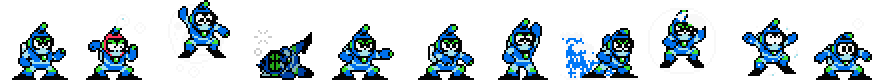 Bubble Man (Blue Alt) | Base Sprite Right<div style="margin-top: 4px; letting-spacing: 1px; font-size: 90%; font-family: Courier New; color: rgb(159, 150, 172);">[robot:right:base]{bubble-man_alt}</div>