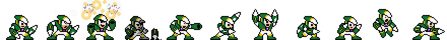 Crash Man (Green Alt) | Base Sprite Right<div style="margin-top: 4px; letting-spacing: 1px; font-size: 90%; font-family: Courier New; color: rgb(159, 150, 172);">[robot:right:base]{crash-man_alt}</div>