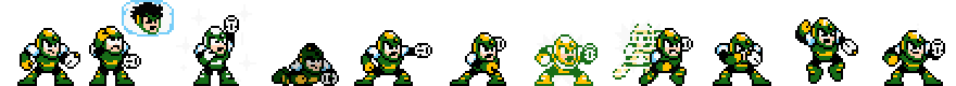 Flash Man (Green Alt) | Base Sprite Right<div style="margin-top: 4px; letting-spacing: 1px; font-size: 90%; font-family: Courier New; color: rgb(159, 150, 172);">[robot:right:base]{flash-man_alt2}</div>