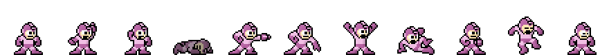 Mega Man (Crystal Core) | Base Sprite Right<div style="margin-top: 4px; letting-spacing: 1px; font-size: 90%; font-family: Courier New; color: rgb(159, 150, 172);">[robot:right:base]{mega-man_crystal}</div>