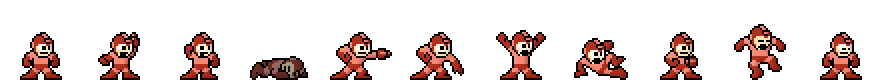 Mega Man (Flame Core) | Base Sprite Right<div style="margin-top: 4px; letting-spacing: 1px; font-size: 90%; font-family: Courier New; color: rgb(159, 150, 172);">[robot:right:base]{mega-man_flame}</div>