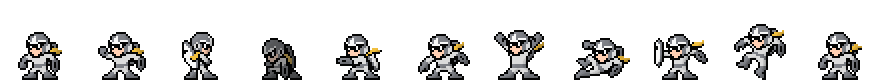 Proto Man (Cutter Core) | Base Sprite Left<div style="margin-top: 4px; letting-spacing: 1px; font-size: 90%; font-family: Courier New; color: rgb(159, 150, 172);">[robot:left:base]{proto-man_cutter}</div>