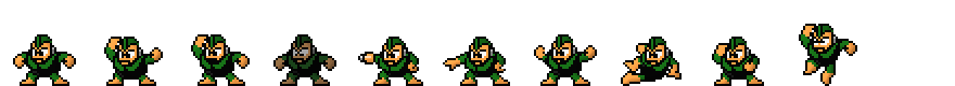 Bomb Man (Green Alt) | Base Sprite Left