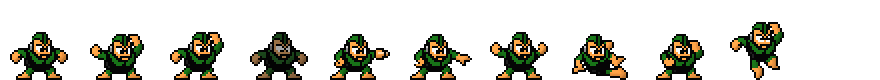 Bomb Man (Green Alt) | Base Sprite Right