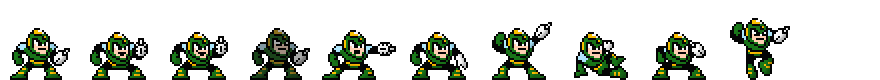 Flash Man (Green Alt) | Base Sprite Right