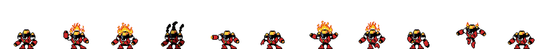 Magma Man | Base Sprite Left