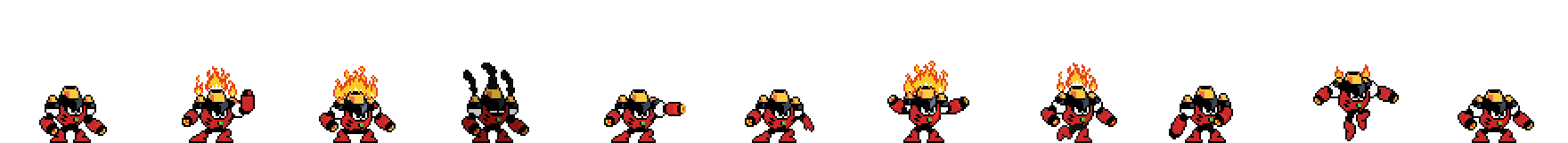 Magma Man | Base Sprite Right