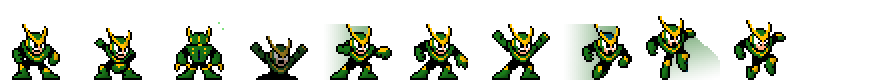 Quick Man (Green Alt) | Base Sprite Right