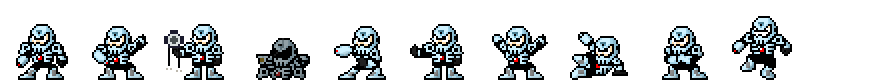 Skull Man (Crystal Alt) | Base Sprite Left