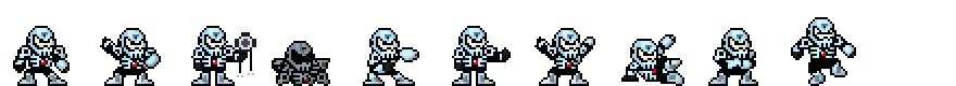 Skull Man (Crystal Alt) | Base Sprite Right