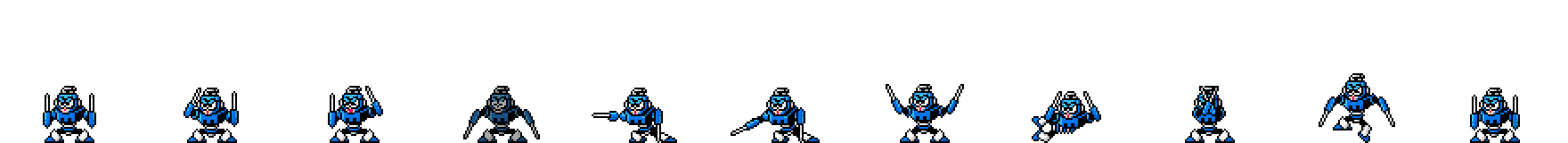 Spark Man (Blue Alt) | Base Sprite Left