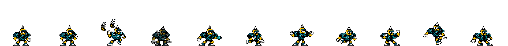 Hornet Man (Indigo Alt) | Base Sprite Right