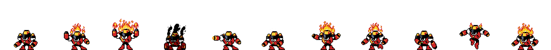 Magma Man | Base Sprite Left