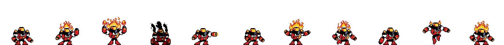 Magma Man | Base Sprite Right