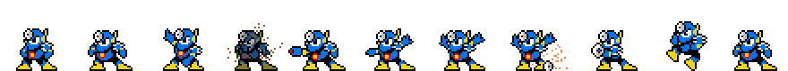 Metal Man (Blue Alt) | Base Sprite Left