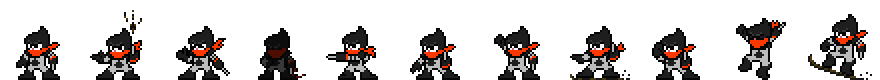 Oil Man (Black Alt) | Base Sprite Left