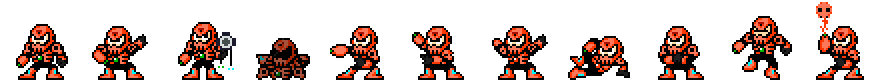 Skull Man (Red Alt) | Base Sprite Left