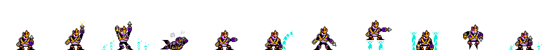 Wave Man (Purple Alt) | Base Sprite Right