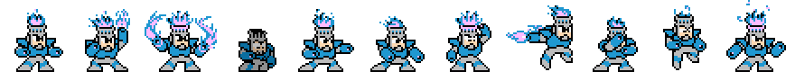 Fire Man (Blue Alt) | Base Sprite Right