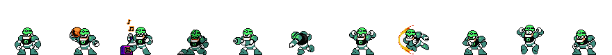 Guts Man (Wood Guts Alt) | Base Sprite Left