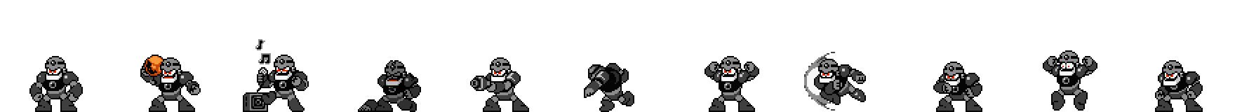 Guts Man (Darkness Alt) | Base Sprite Left
