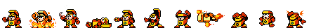 Heat Man | Base Sprite Left
