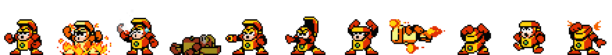 Heat Man | Base Sprite Left