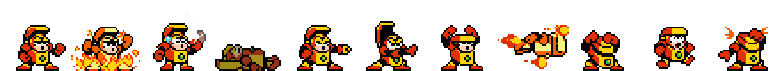 Heat Man | Base Sprite Right