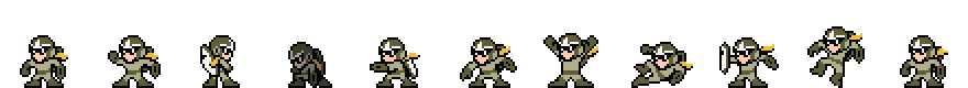 Proto Man (Impact Core) | Base Sprite Left