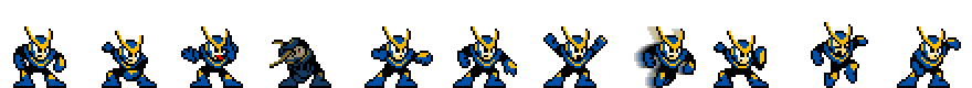 Quick Man (Blue Alt) | Base Sprite Right
