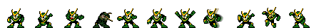 Quick Man (Green Alt) | Base Sprite Left