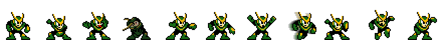 Quick Man (Green Alt) | Base Sprite Right