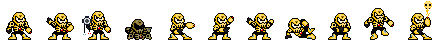 Skull Man (Golden Alt) | Base Sprite Right