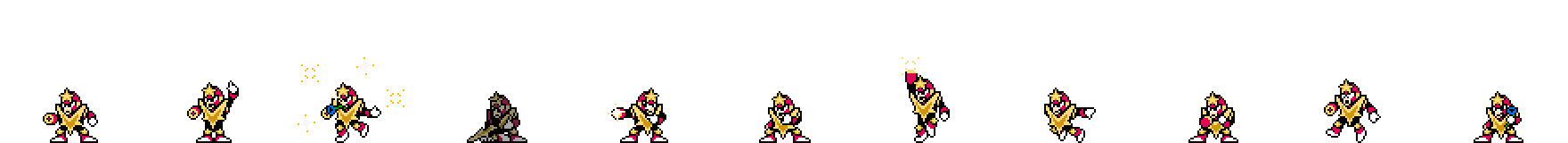 Star Man (Burning Alt) | Base Sprite Left