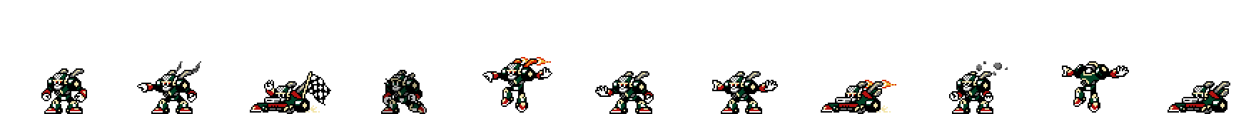 Turbo Man (BRG Alt) | Base Sprite Left