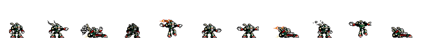 Turbo Man (BRG Alt) | Base Sprite Right
